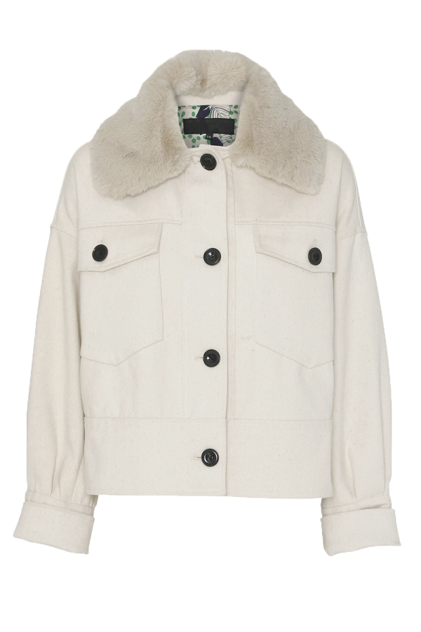 Meotine Charlie Jacket Canvas Off White