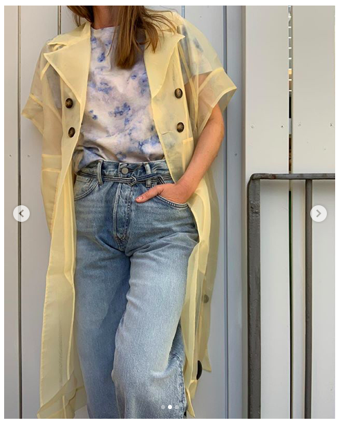 acne studios 1991 toj light blue trash