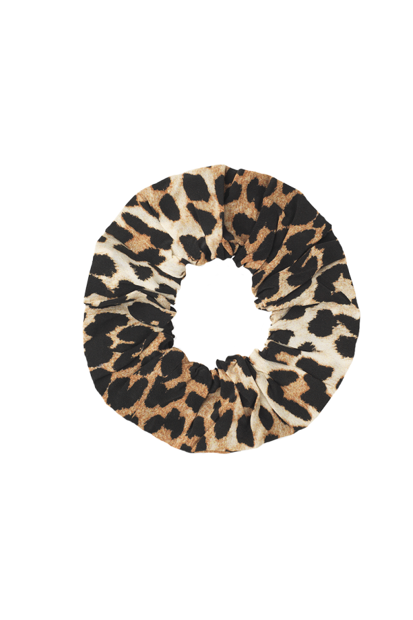 Ganni A2135 Scrunchie Leopard