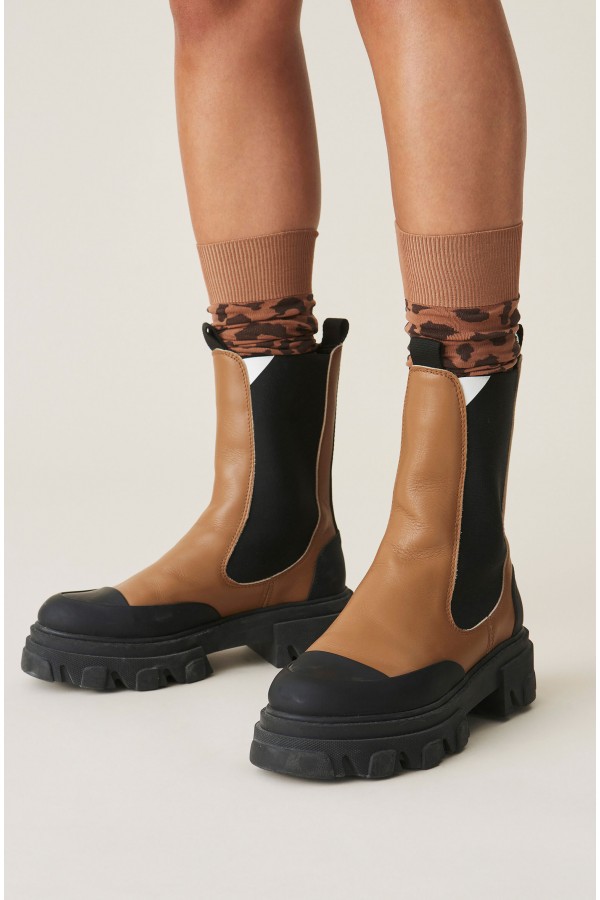 ganni midcalf boots