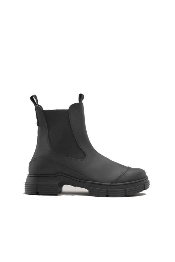 Ganni S1912 City Boot Recycled Rubber Black